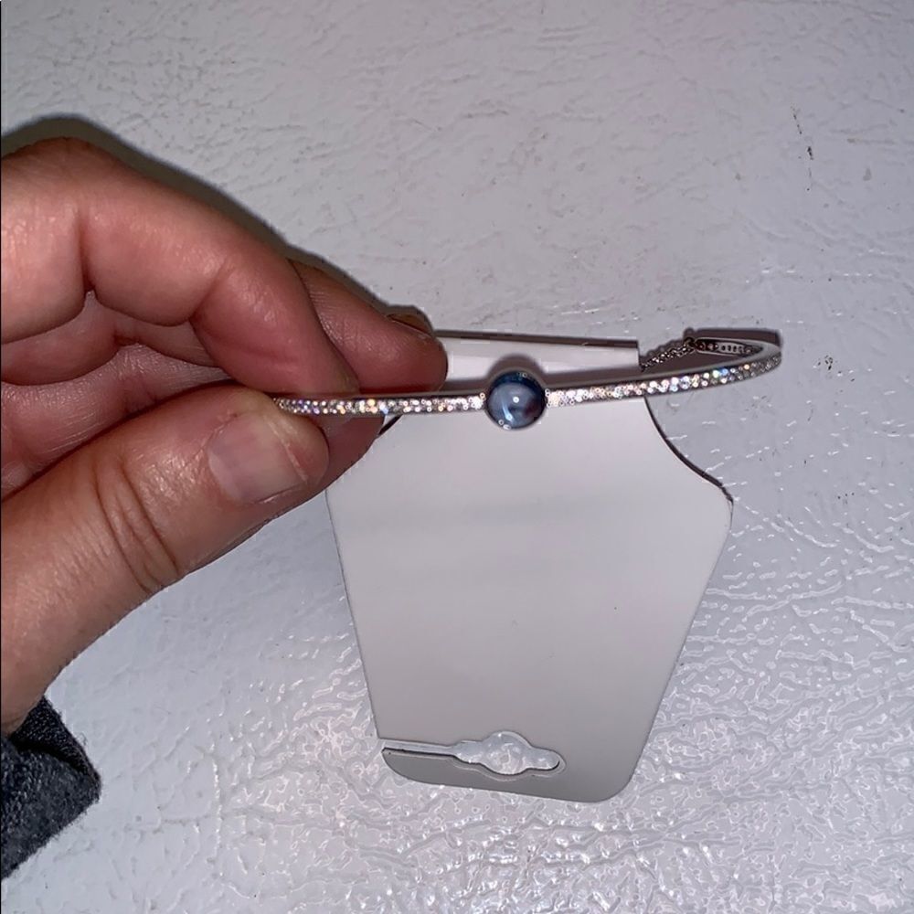 Nwt LaFonn Aquamarine birthstone silver bracelet - Picture 2 of 2